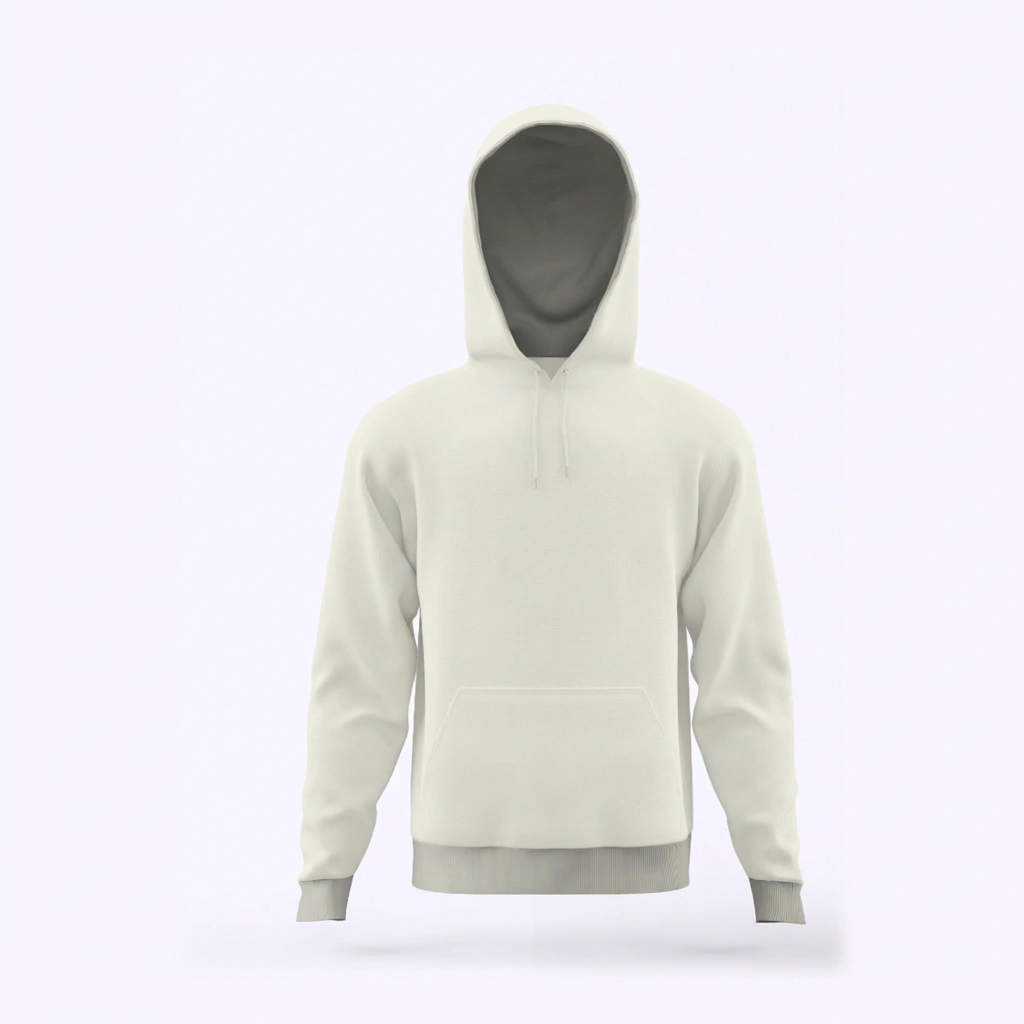 Moletom Liso Canguru Streetwear Off White